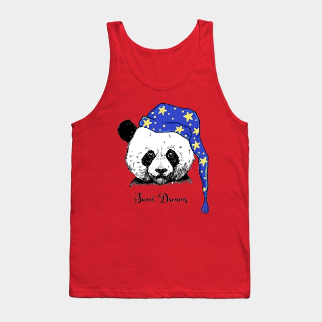 Sweet Dreams Panda Tank Top by Mako Design 